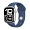 Apple Watch Series 10, 46 мм корпус из алюминия цвета «Silver», ремешок Sport Band размера M/L цвета «Denim»