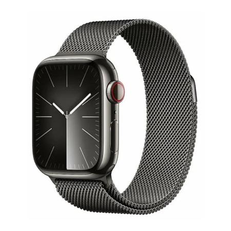 Apple Watch Series 9, 41 мм корпус из нержавеющей стали «Graphite», ремешок Milanese Loop цвета «Graphite»