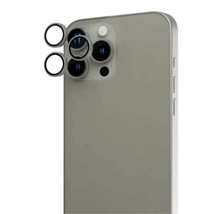 Защитное стекло для камеры iPhone 15 Pro BLUEO Camera lens Armor metal (3 шт. +installer) (BM2541-15Pro-GRE) Серый