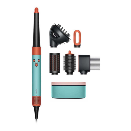 Стайлер Dyson AirWrap Complete Long HS08 (CN/HK) Curly+Coily, Ceramic Patina/Topaz, бирюзовый/оранжевый