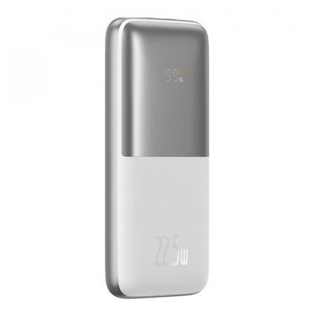 Внешний аккумулятор Baseus 10000mAh Bipow Pro Digital Display Fast Charge 20Вт с кабелем USB - Type-C PPBD2-1020 (PPBD040102) Белый
