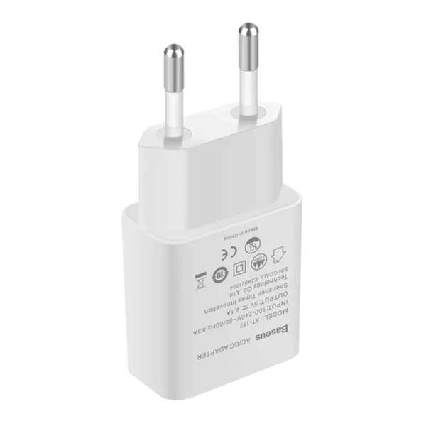 Зарядное устройство USB-A Baseus Letour Charger 2.1A Белый