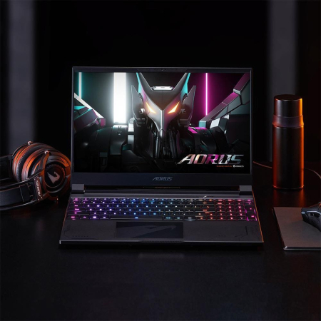 Ноутбук 15.6" GIGABYTE AORUS 15X (ASF) Core i9 13980HX, 16Gb DDR5, SSD 1Tb, NVIDIA RTX 4070 8Gb, QHD, DOS Black, чёрный