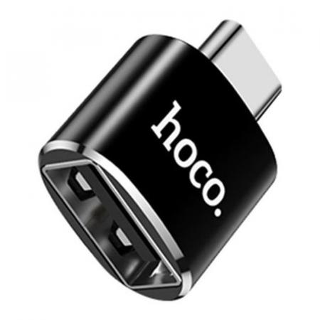 Адаптер hoco. USB - Type-C Converter (UA5) Черный