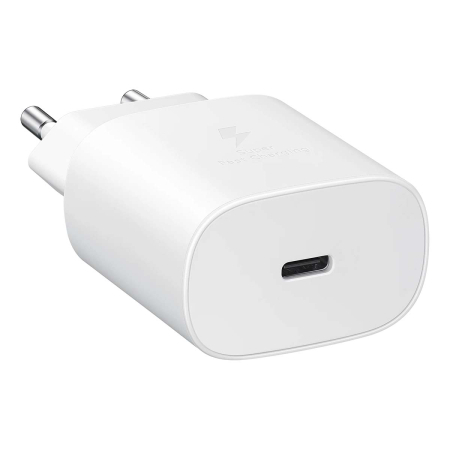 Зарядное устройство Samsung Fast Charger USB Type-C 25Вт (EP-TA800) Белый