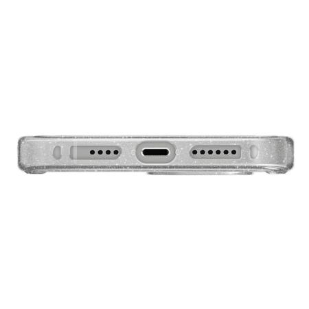 Чехол для iPhone 15 Pro с MagSafe UNIQ Lifepro Xtreme (IP6.1P(2023)-LPRXMLUC) Серебристый с блестками