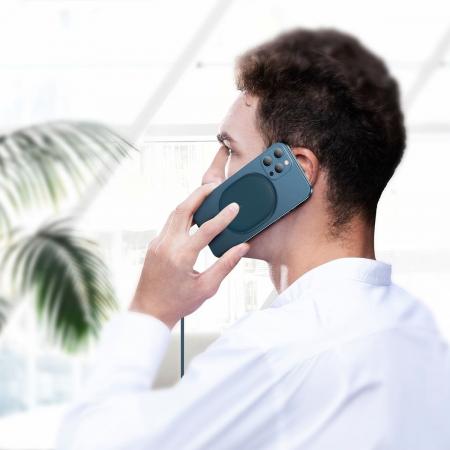 Беспроводное зарядное устройство 15w Baseus Light Magnetic Wireless Charger, Type-C кабель 1,5 м (WXQJ-03) Синий