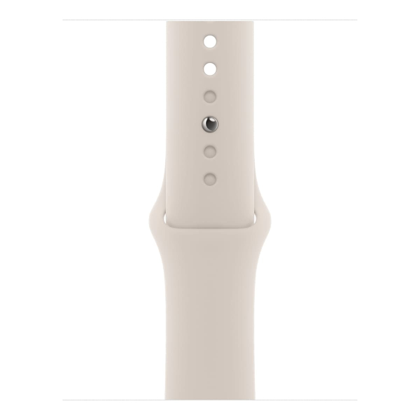 Apple Watch Series 9, 41 мм корпус из алюминия цвета «Starlight», ремешок Sport Band размера M/L цвета «Starlight»