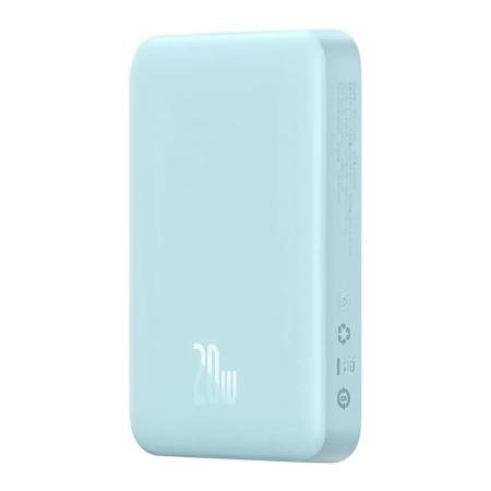 Внешний аккумулятор Baseus 10000mAh Magnetic Wireless Charging Power Bank 20W (PPCXM10) Голубой